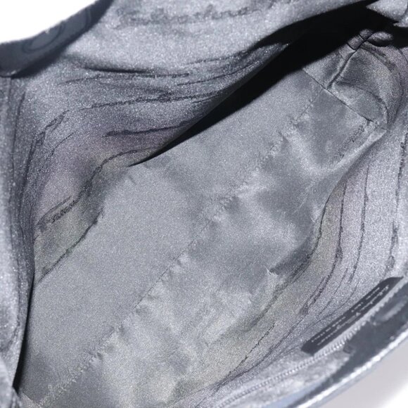 Salvatore Ferragamo Tote Bag Canvas Navy Silver Auth bs18544 - Picture 12 of 16